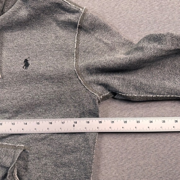 VTG Polo Ralph Lauren Jacket Men S Grey Full Zip Hoodie Sweatshirt Pony Logo - Picture 3 of 7